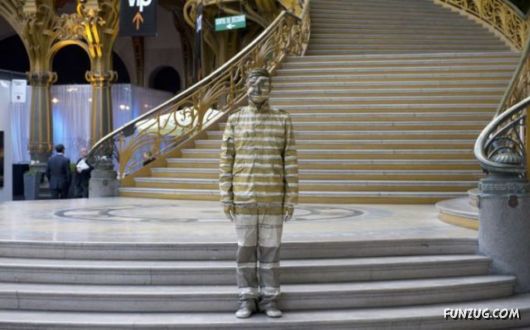 Invisible Man Human Camouflage Art by Lio Bolin