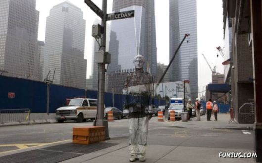 Invisible Man Human Camouflage Art by Lio Bolin