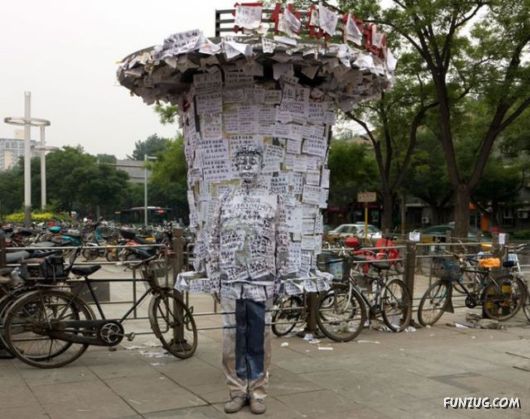 Invisible Man Human Camouflage Art by Lio Bolin