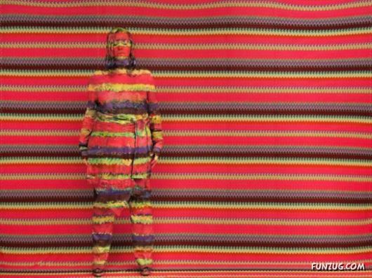 Invisible Man Human Camouflage Art by Lio Bolin