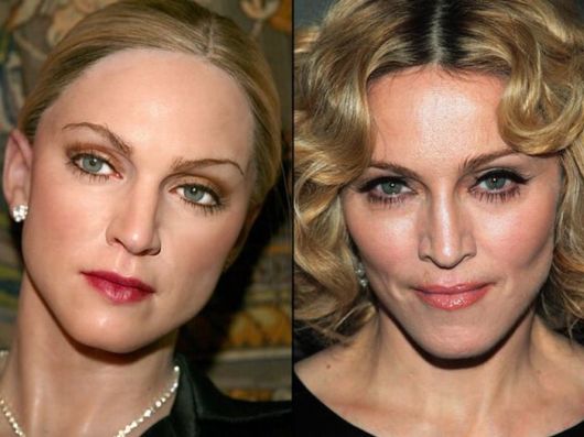 Real Celebrities With Their Wax Statues