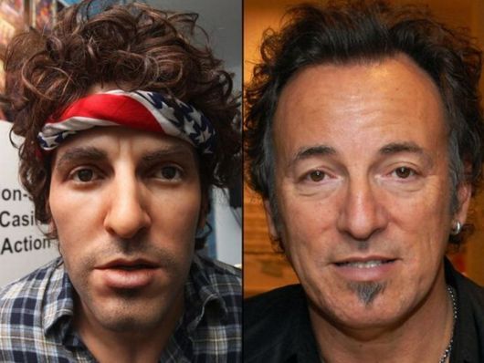 Real Celebrities With Their Wax Statues