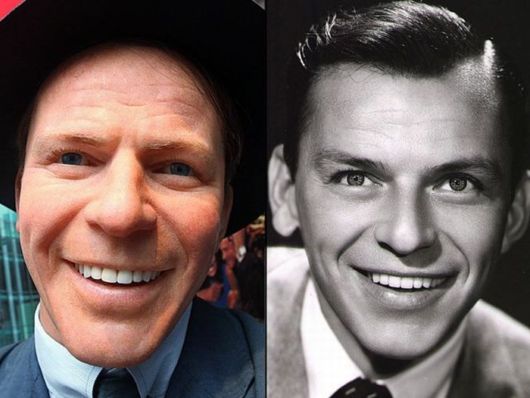 Real Celebrities With Their Wax Statues