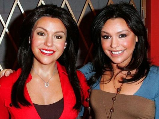 Real Celebrities With Their Wax Statues