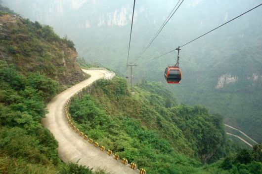 A Scary Skywalk On Glass Bridge, China