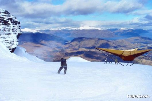 An Unusual Tent Above The Ground