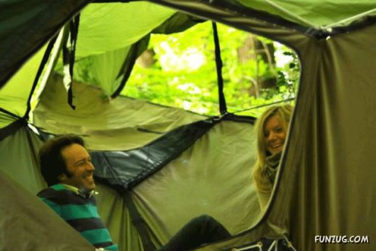 An Unusual Tent Above The Ground