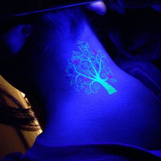 Glowing In The Dark Tattoos Visible Under Black Light