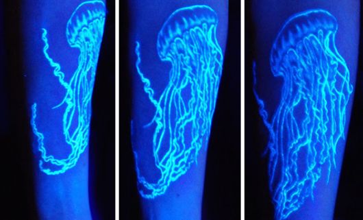Glowing In The Dark Tattoos Visible Under Black Light