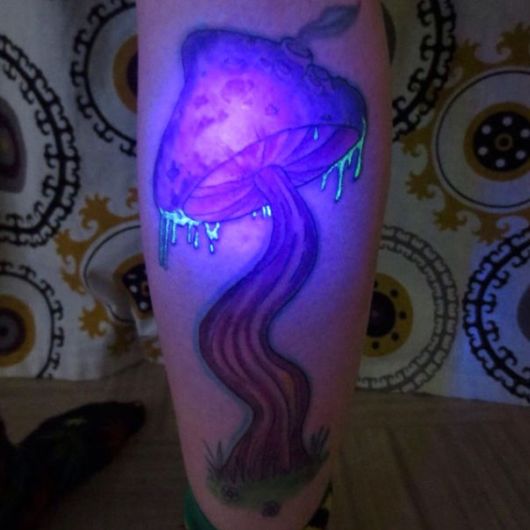 Glowing In The Dark Tattoos Visible Under Black Light
