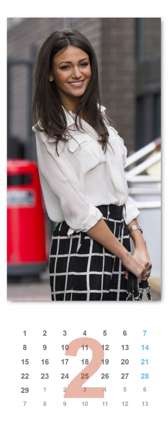 Michelle Keegan Unofficial Calendar 2016