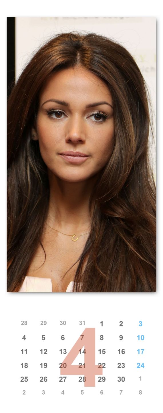 Michelle Keegan Unofficial Calendar 2016
