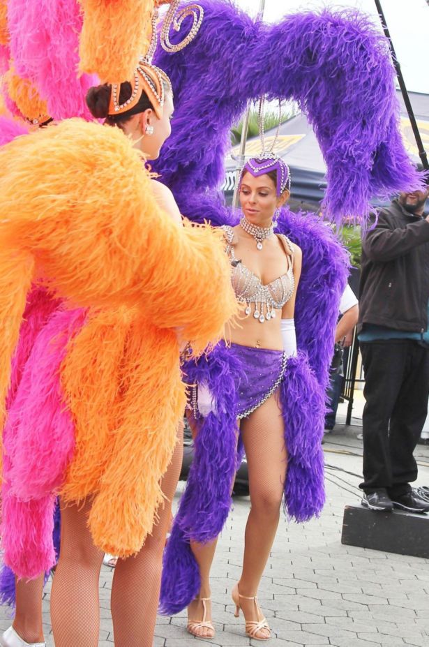 Maria Menounos In Carnival Costume In Universal City