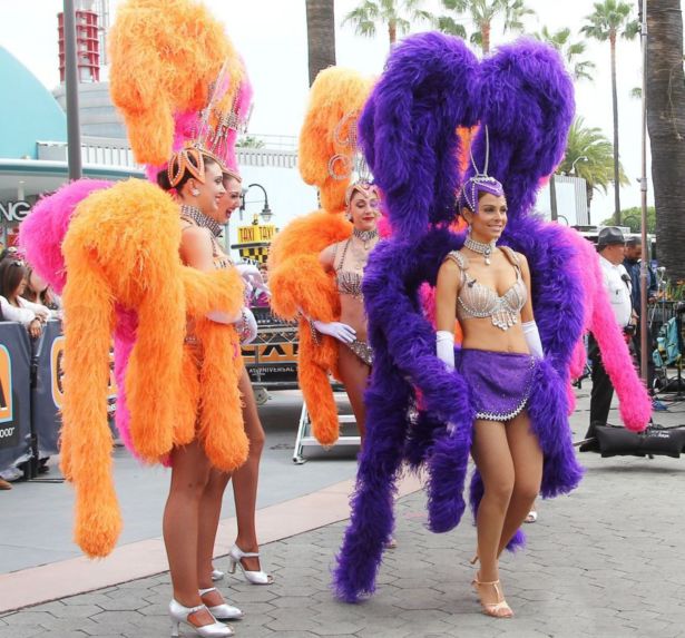 Maria Menounos In Carnival Costume In Universal City