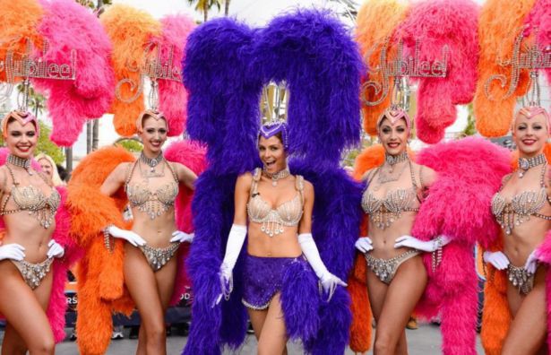 Maria Menounos In Carnival Costume In Universal City