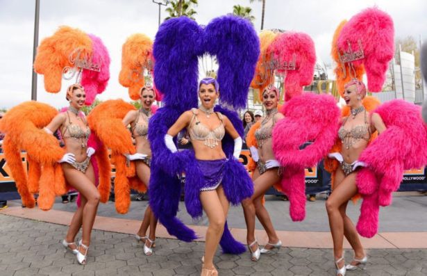 Maria Menounos In Carnival Costume In Universal City