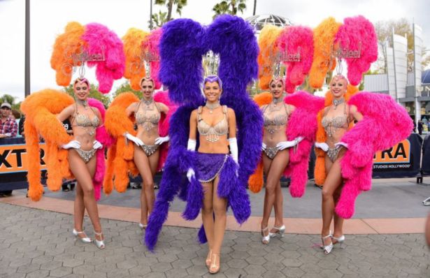 Maria Menounos In Carnival Costume In Universal City