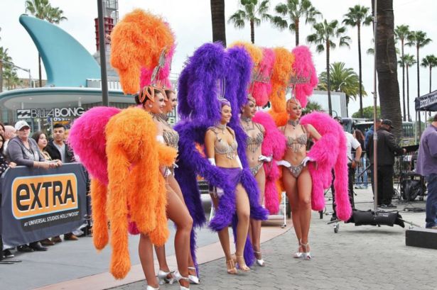 Maria Menounos In Carnival Costume In Universal City