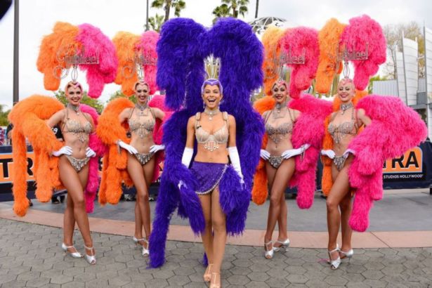 Maria Menounos In Carnival Costume In Universal City