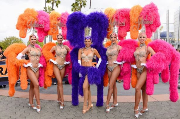 Maria Menounos In Carnival Costume In Universal City