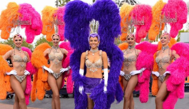 Maria Menounos In Carnival Costume In Universal City