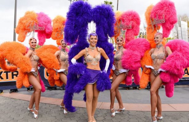 Maria Menounos In Carnival Costume In Universal City