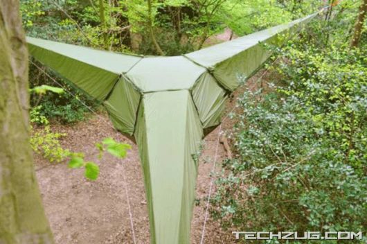 An Unusual Tent Above The Ground'